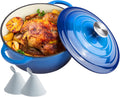 4.5 Quart Dutch Oven Enameled Cast Iron with Lid - Versatile Blue