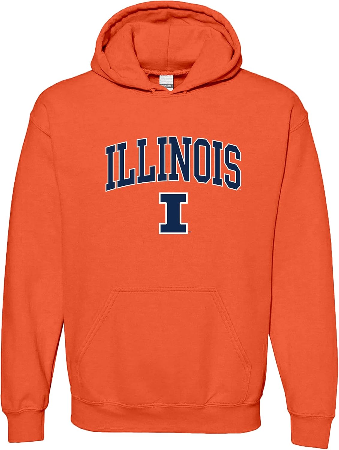 Officially Licensed College Arch Logo Hoodie for Illinois Fans