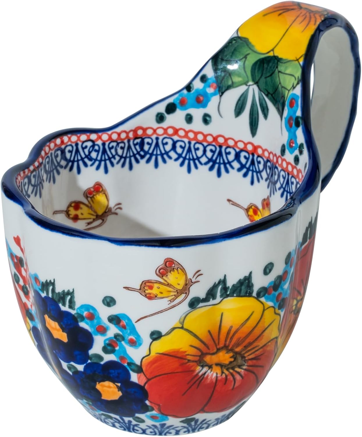 ALMA Handpainted Ceramic Soup Bowls - Microwave Safe & Stylish