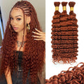 12A Copper Human Braiding Hair for Trendy Boho Styles