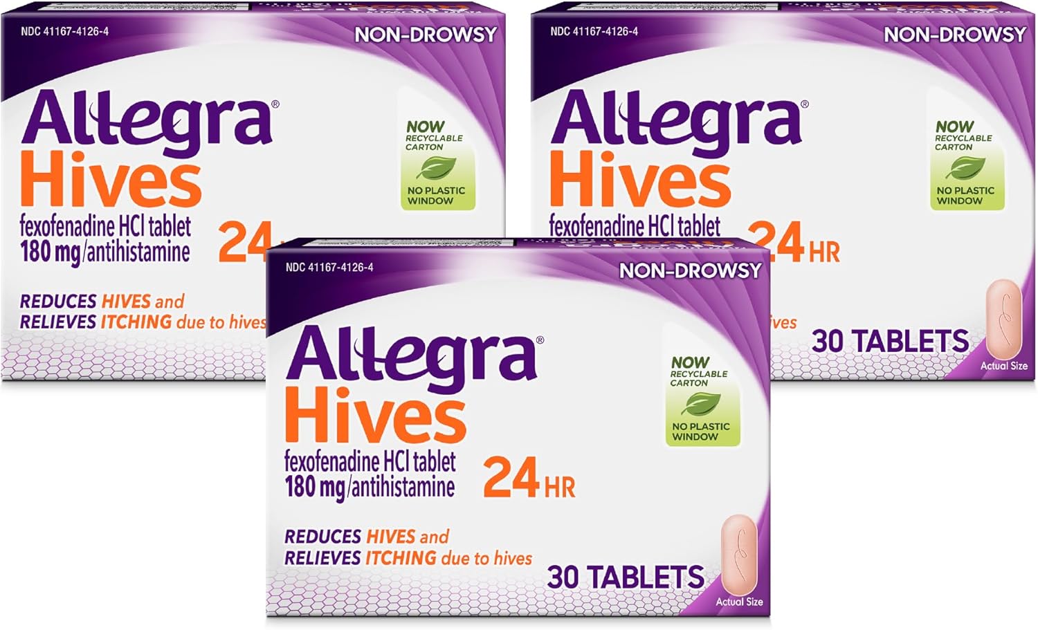 Allegra Hives Antihistamine Tablets for 24-Hour Itch Relief