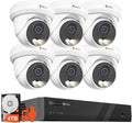 Anpviz 8CH 4K PoE Security Camera System - 6 Pack 8MP Wired Cameras