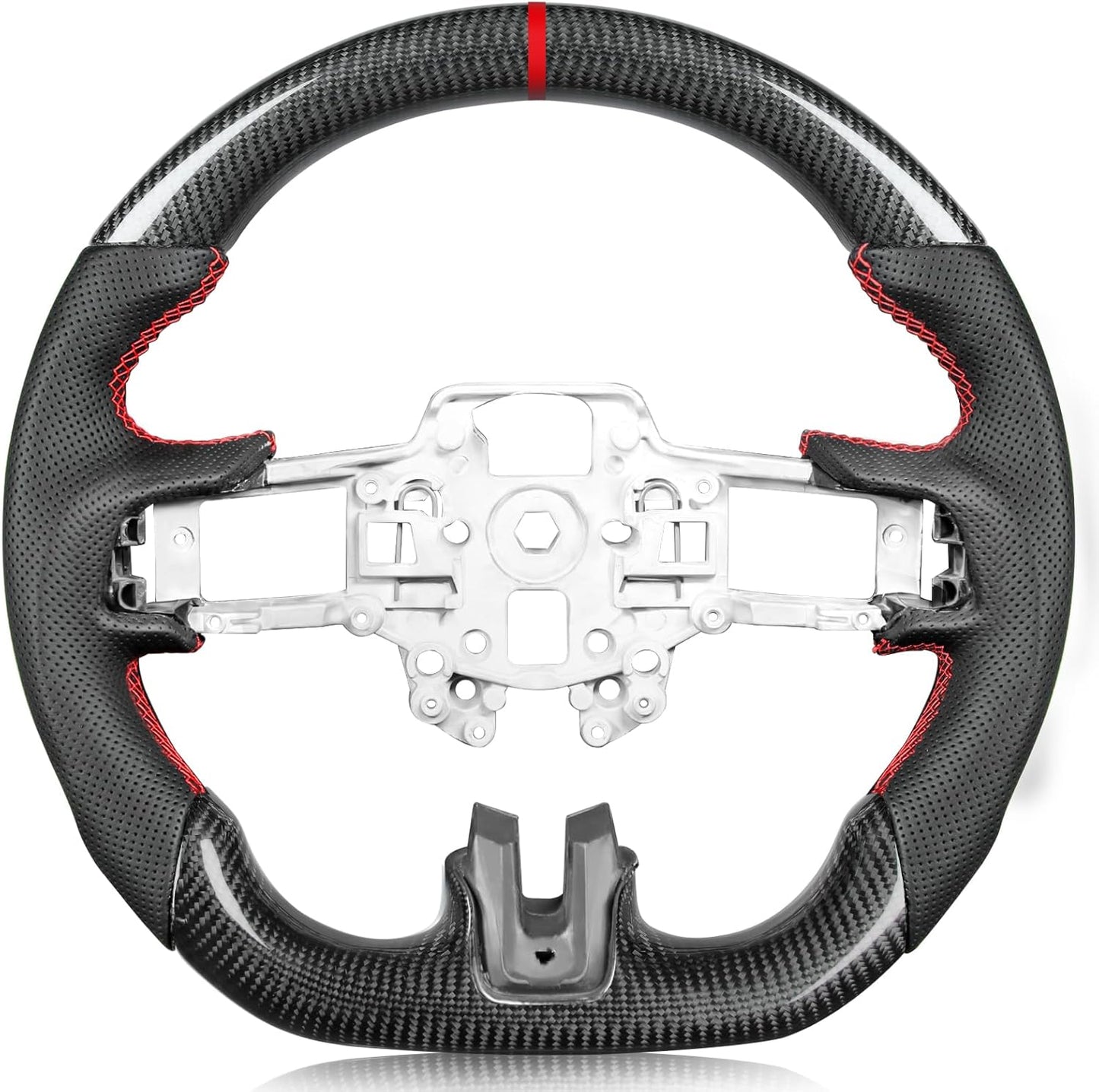 Real Carbon Fiber Steering Wheel for Ford Mustang 2018-2023