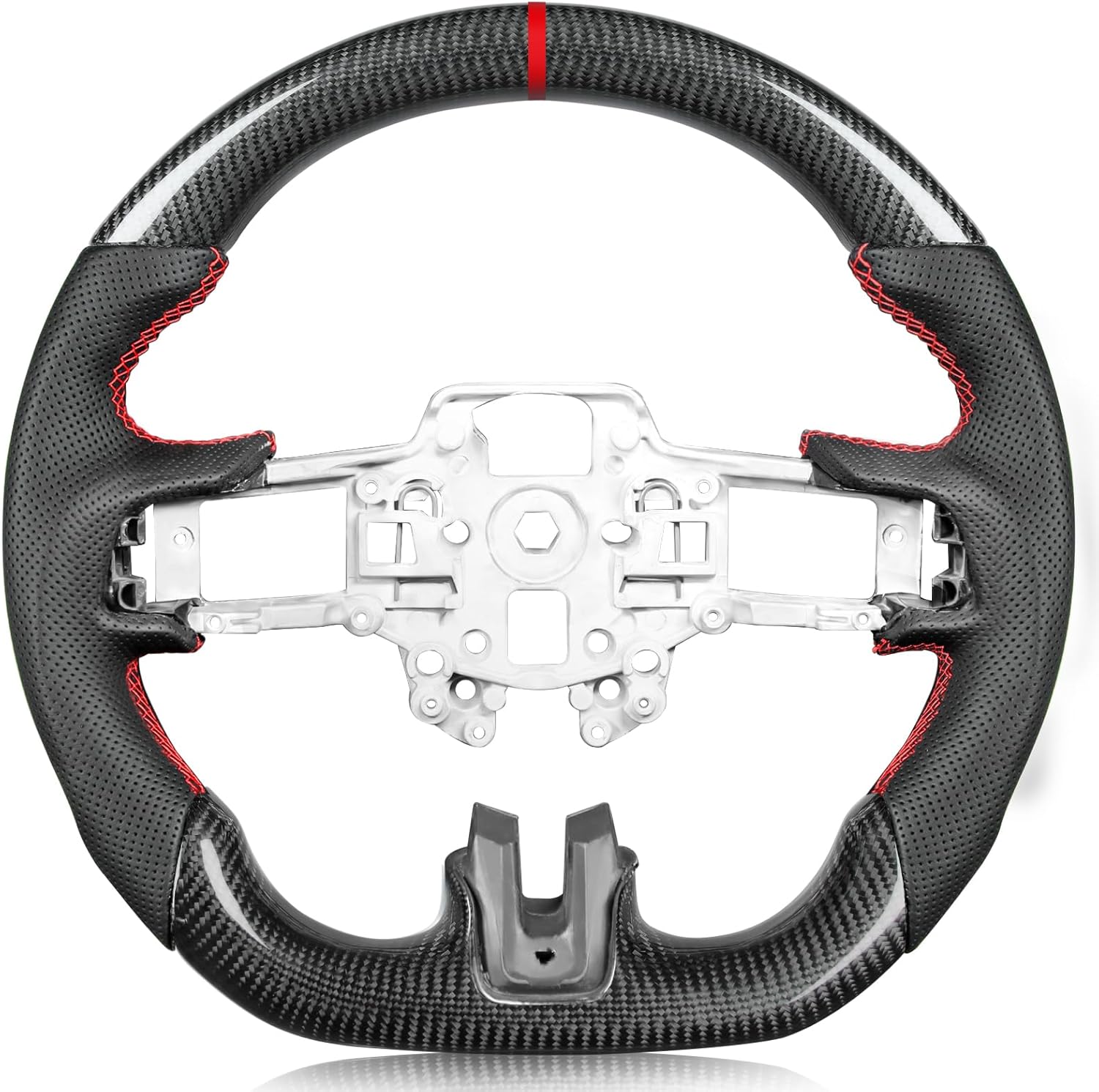 Real Carbon Fiber Steering Wheel for Ford Mustang 2018-2023