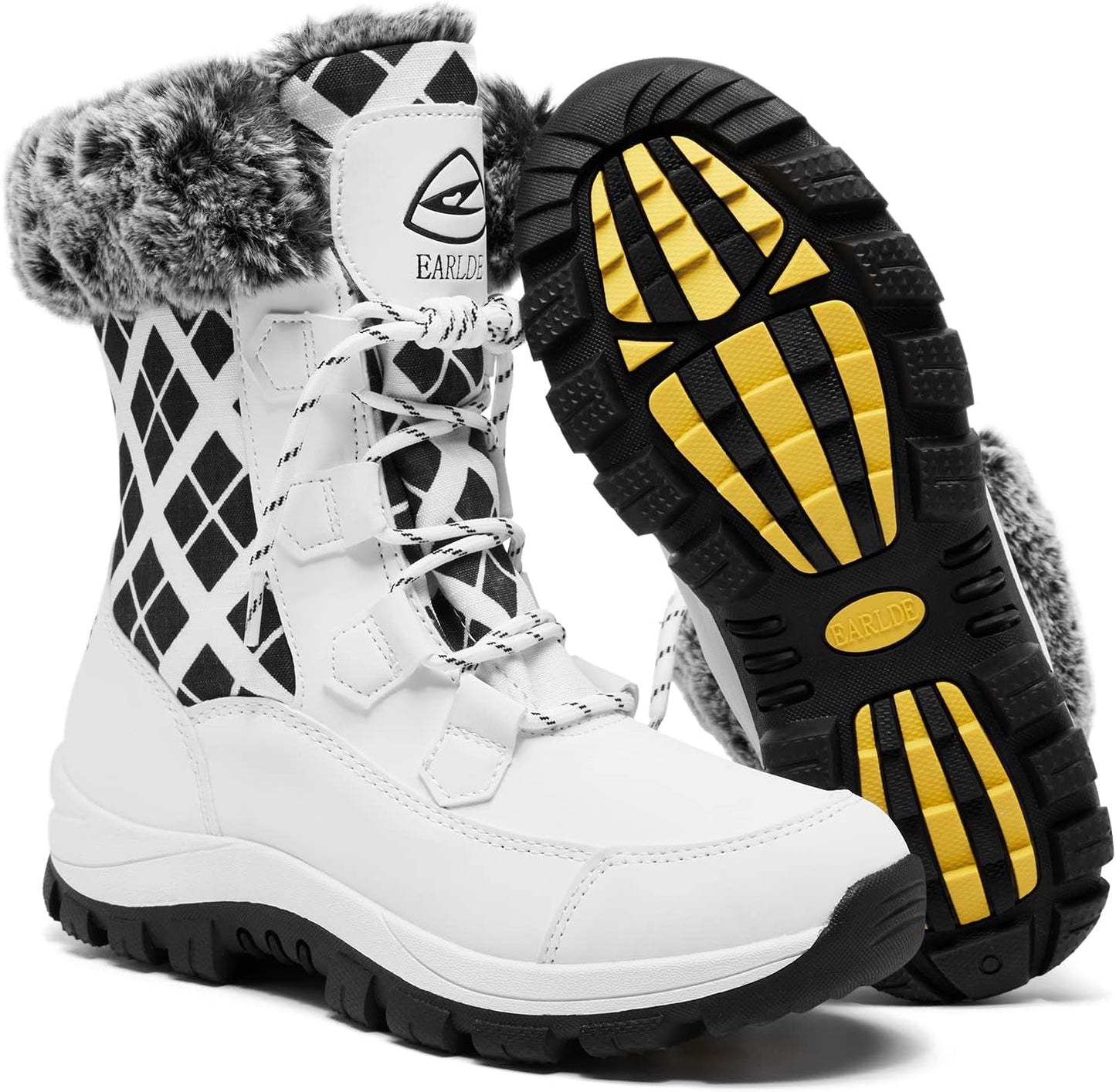 EARLDE Women's Snow Boots Waterproof Winter Boots for Comfort