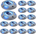 Solar Deck Lights Driveway Dock Light LED Solar Powered - Blue