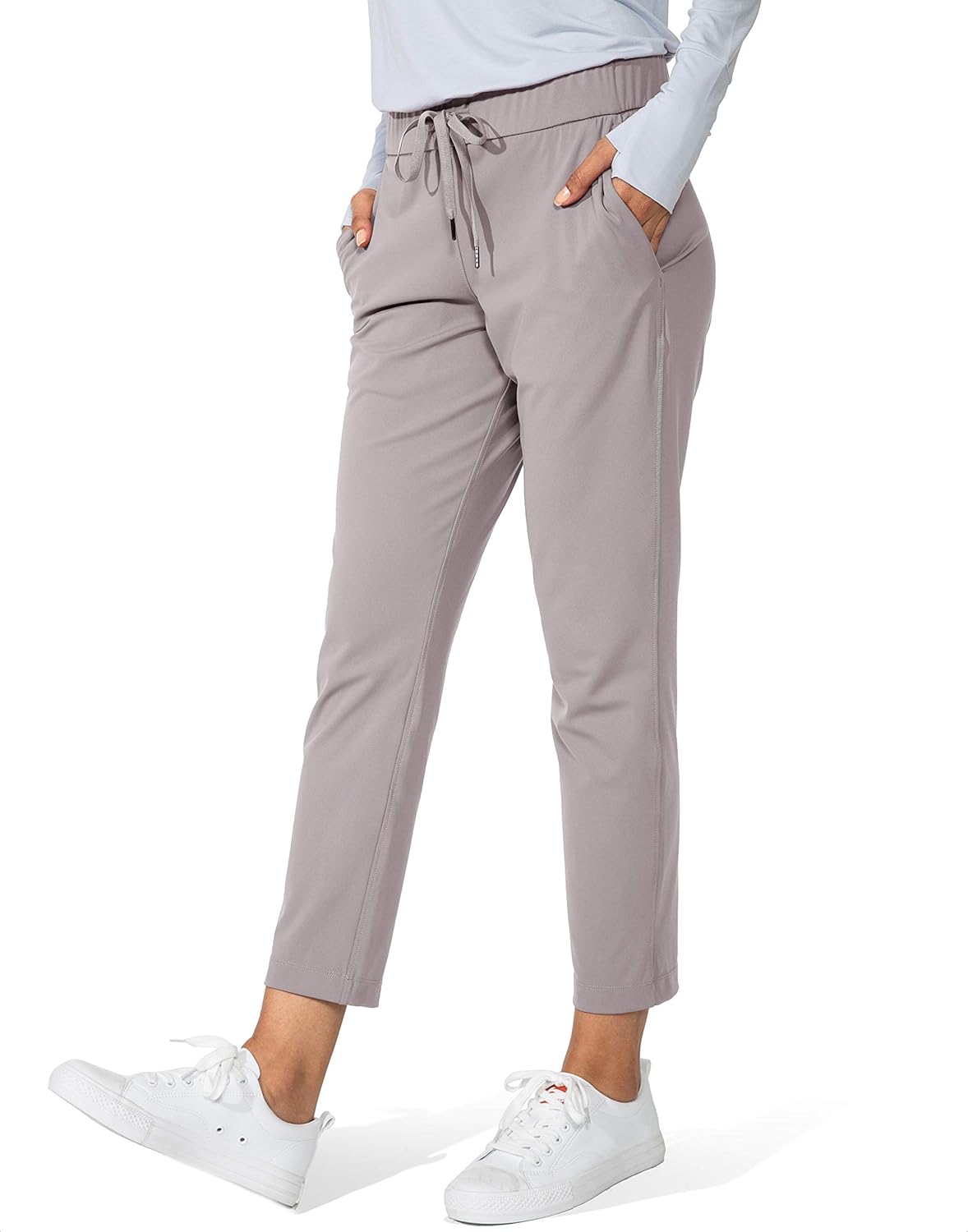G Gradual Women's 7/8 Stretch Ankle Sweatpants with Pockets