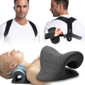 Neck Stretcher & Posture Corrector for Women and Men - 2 in 1 Relief