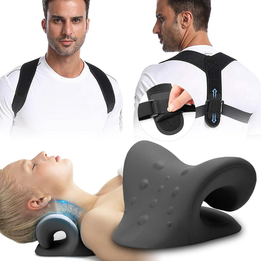 Neck Stretcher & Posture Corrector for Pain Relief and Support
