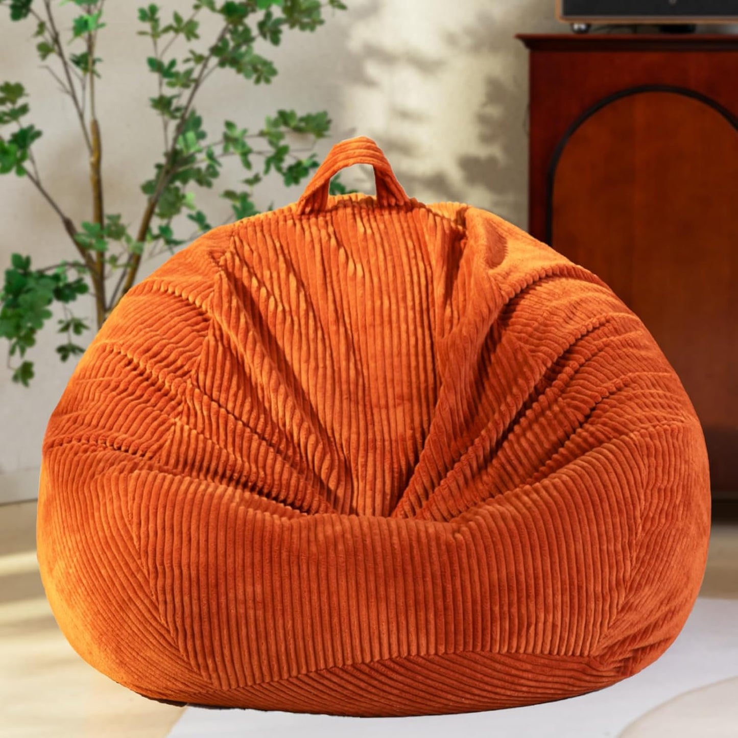 Amber Corduroy Bean Bag Chair - Giant Soft Storage