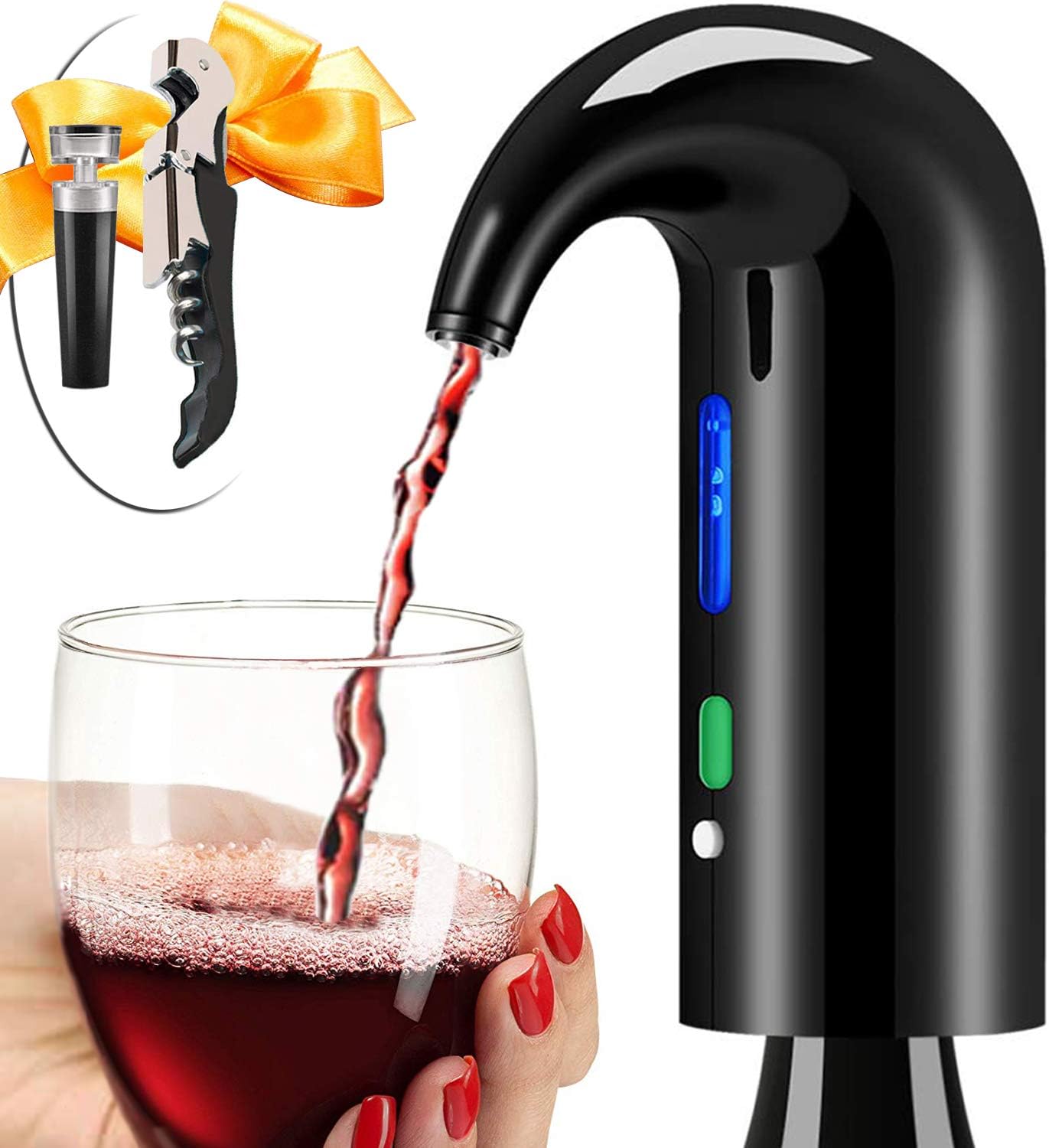 Electric Wine Aerator for Effortless Aeration and Preservation