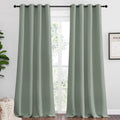 NICETOWN Greyish Green Blackout Curtains 120in Long - Energy Saving