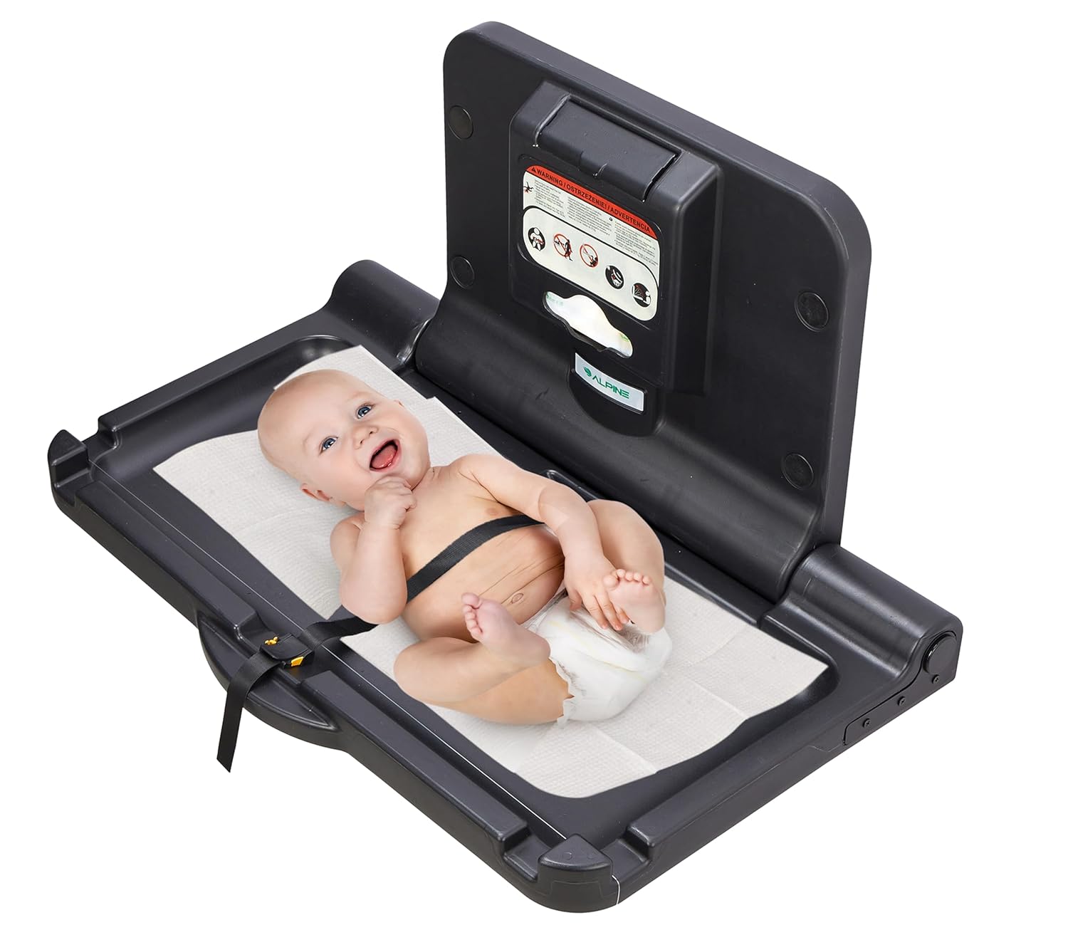 Alpine Wall Mounted Baby Changing Station for Safe Diapering