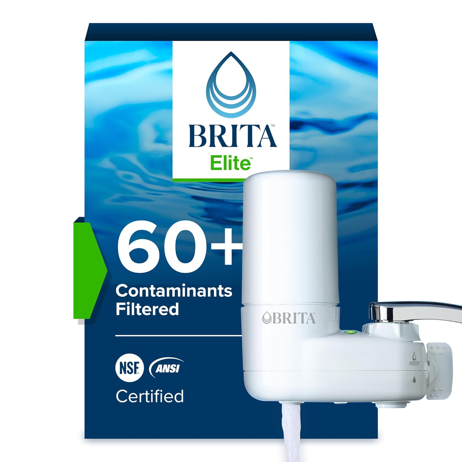 Brita Faucet Mount Water Filter System for Instant Clean Water