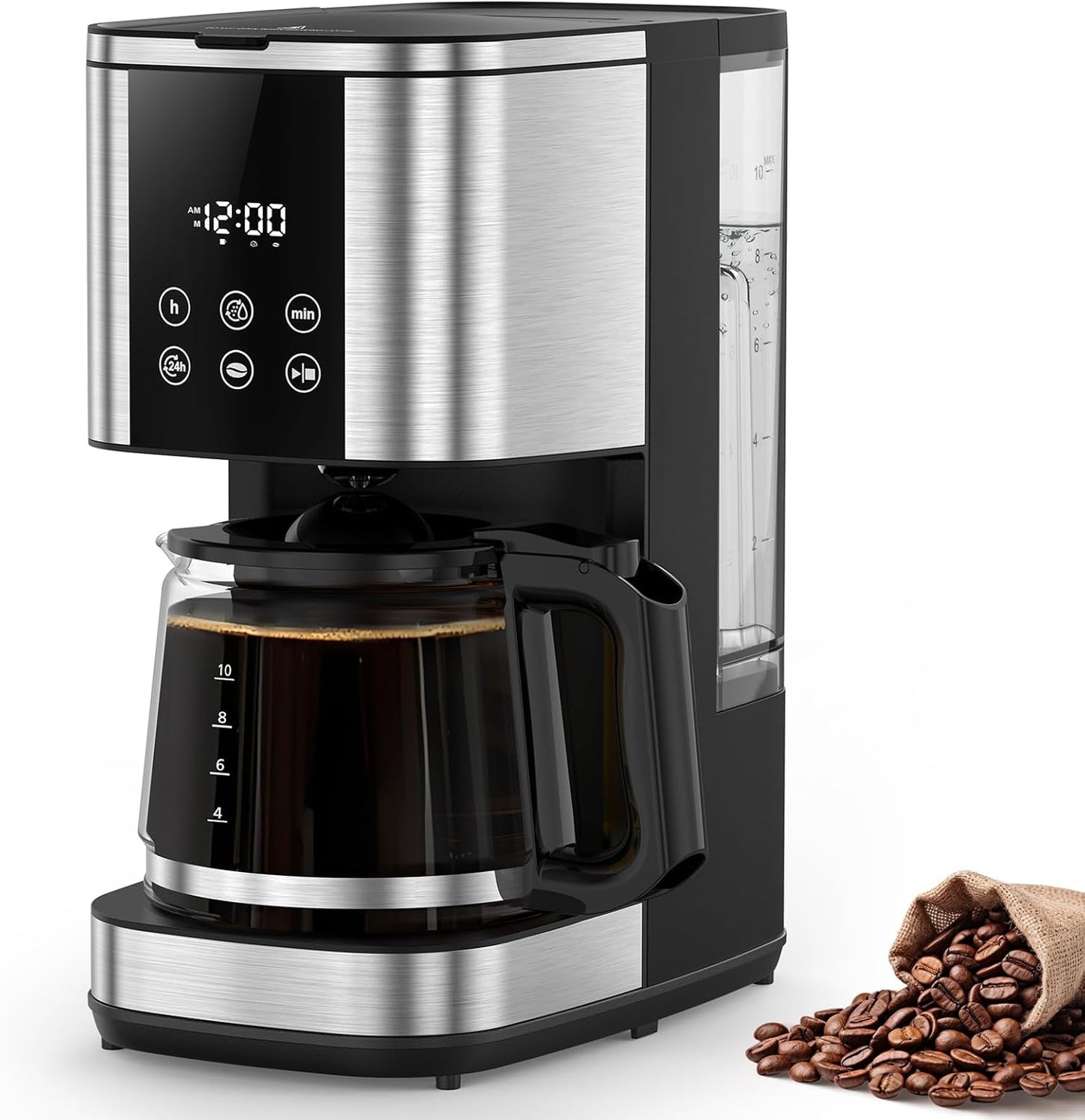 Electactic Smart Coffee Maker: Programmable, Touch Screen, Strength Control
