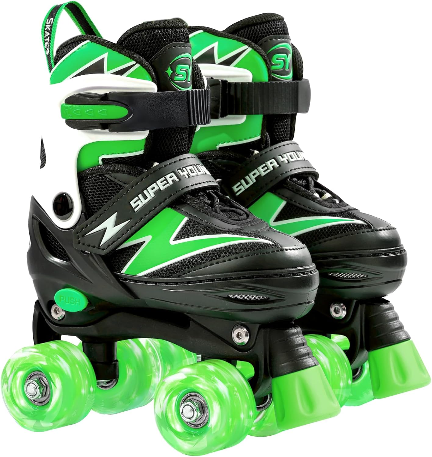 Adjustable Roller Skates for Kids Ages 5-12 with Light Up Wheels