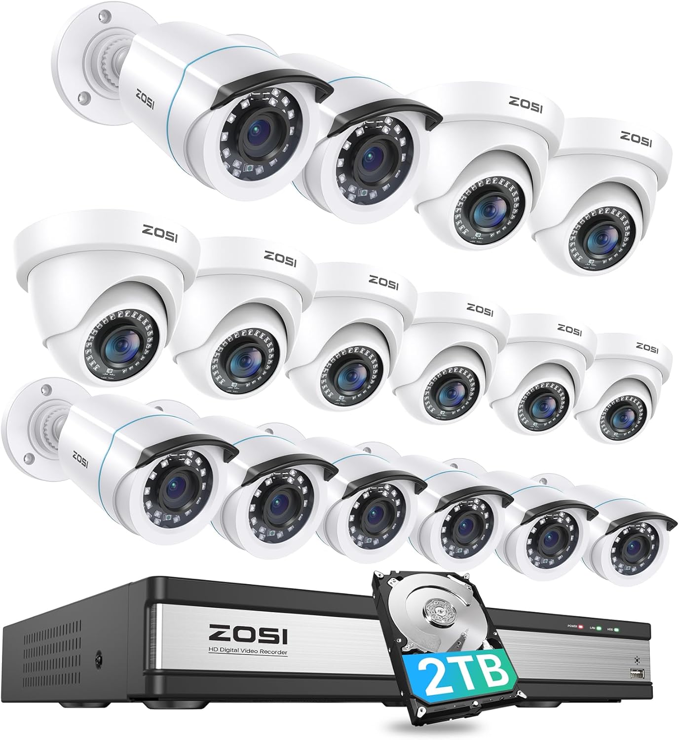 ZOSI H.265+ 1080p 16 Channel Security Camera System Review