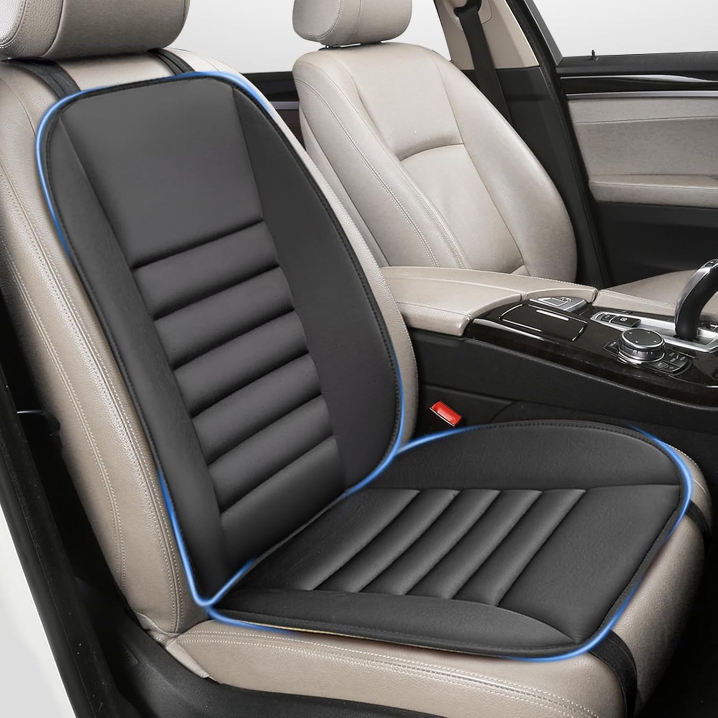 Car Seat Cushion with Back Support Pillow for Enhanced Comfort