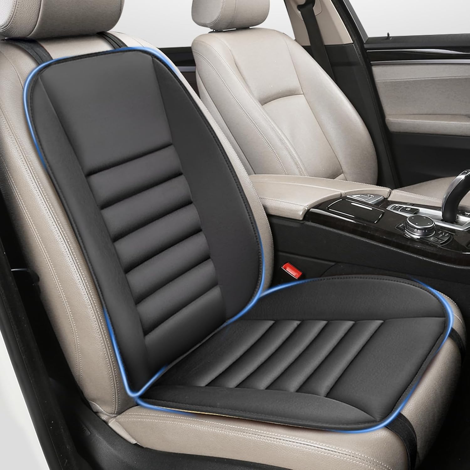 Car Seat Cushion with Back Support Pillow for Enhanced Comfort