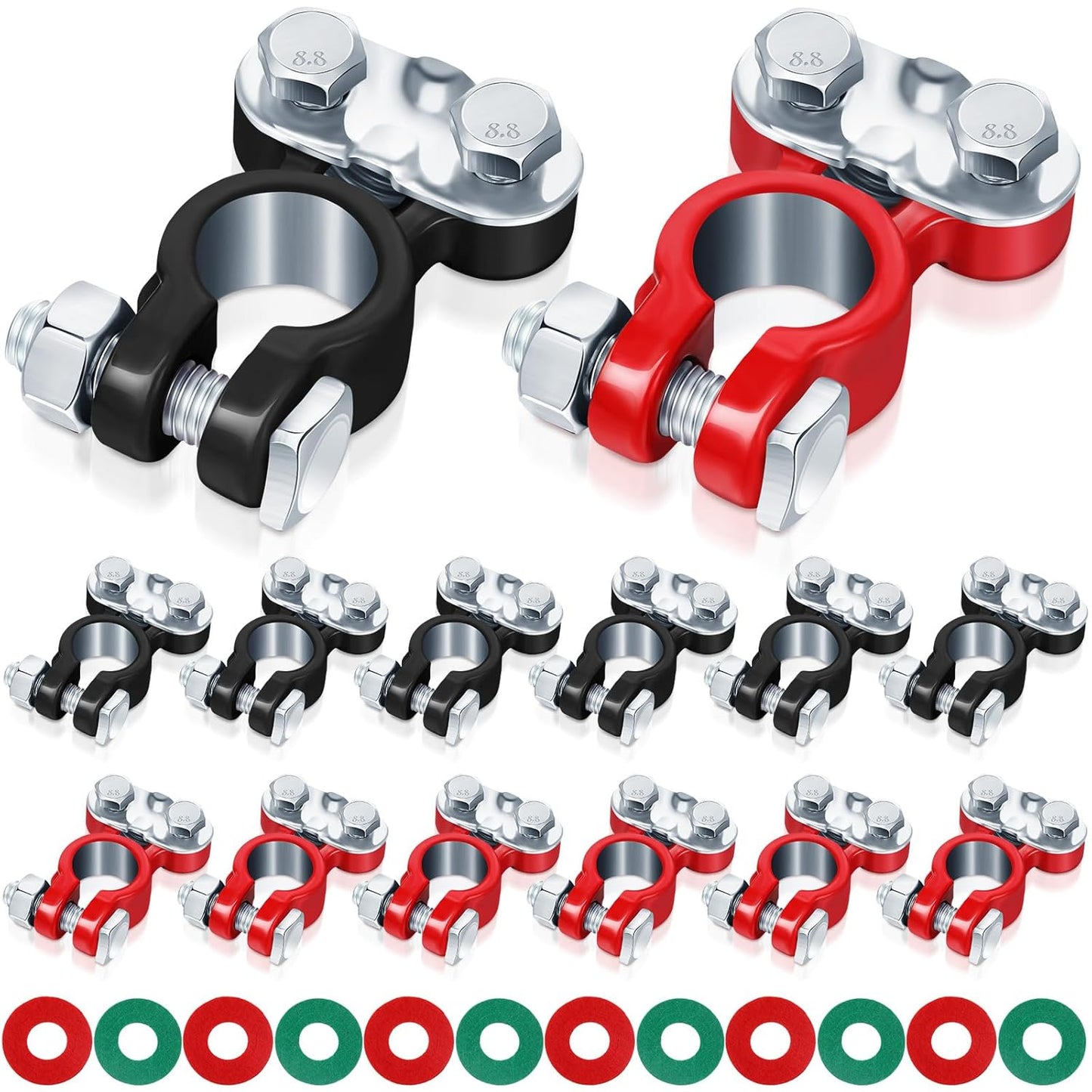 30 Pieces Car Battery Terminals Connectors for Marine and RV Use