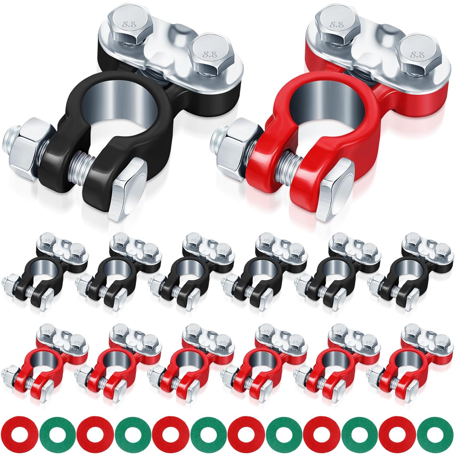 30 Pieces Car Battery Terminals Connectors for Marine and RV Use