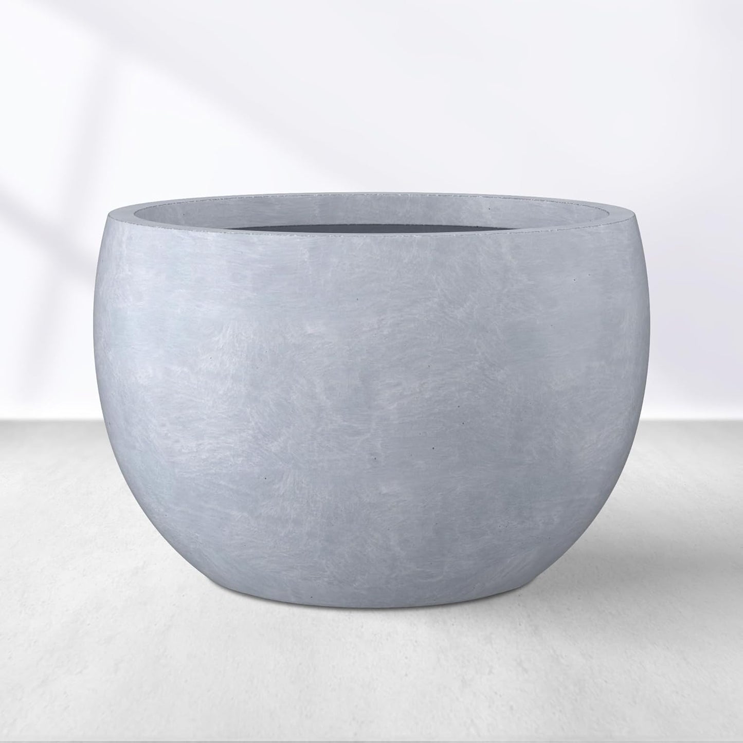 Kante 11.8 Dia Round Concrete Planter for Indoor and Outdoor Use