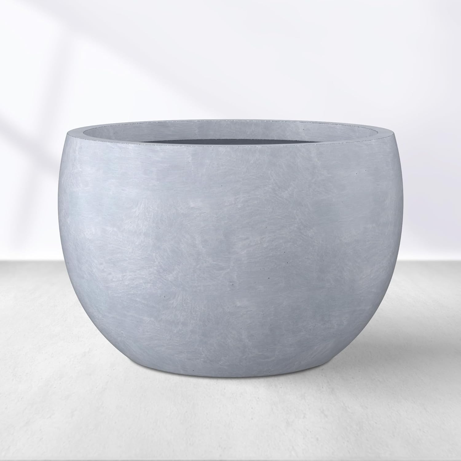 Kante 11.8 Dia Round Concrete Planter for Indoor and Outdoor Use