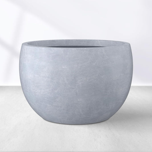 Kante 11.8 Dia Round Concrete Planter for Indoor and Outdoor Use