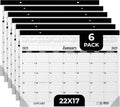 2025 Desk Calendar Desk Pad 22 x 17 - Large Desktop Blotter (6 Pack)