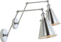 Rover 7 in Farmhouse Industrial Adjustable Arm Wall Sconce - Set of 2