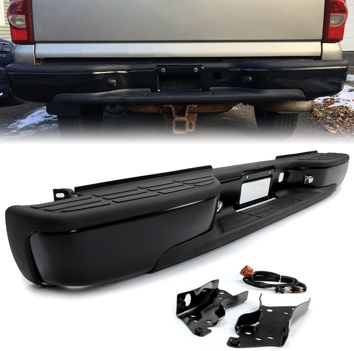 ECOTRIC Rear Step Bumper for 1999-2007 Chevy Silverado Models