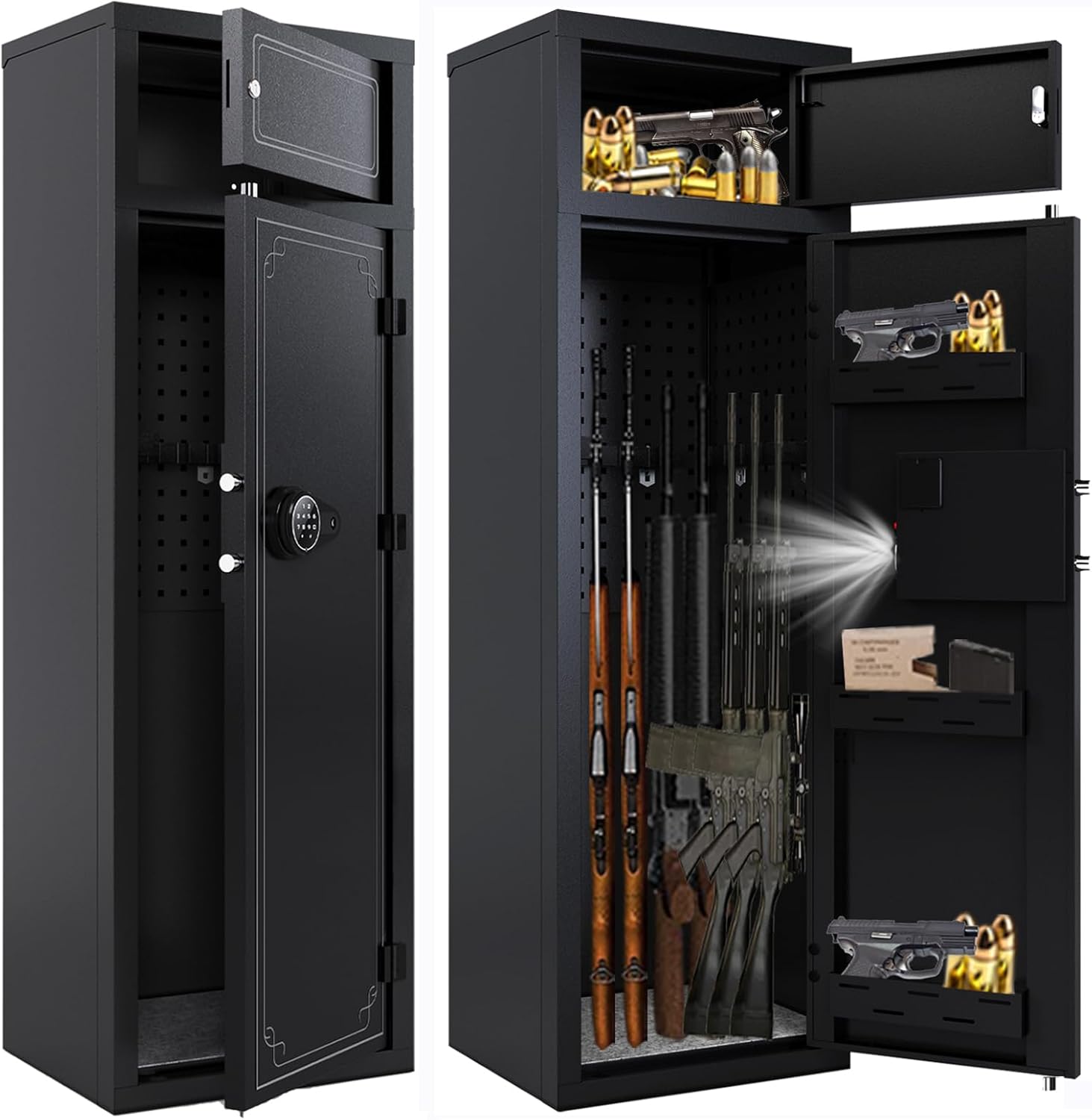 Kaer Gun Safe for Home with Digital Keypad and Adjustable Shelves