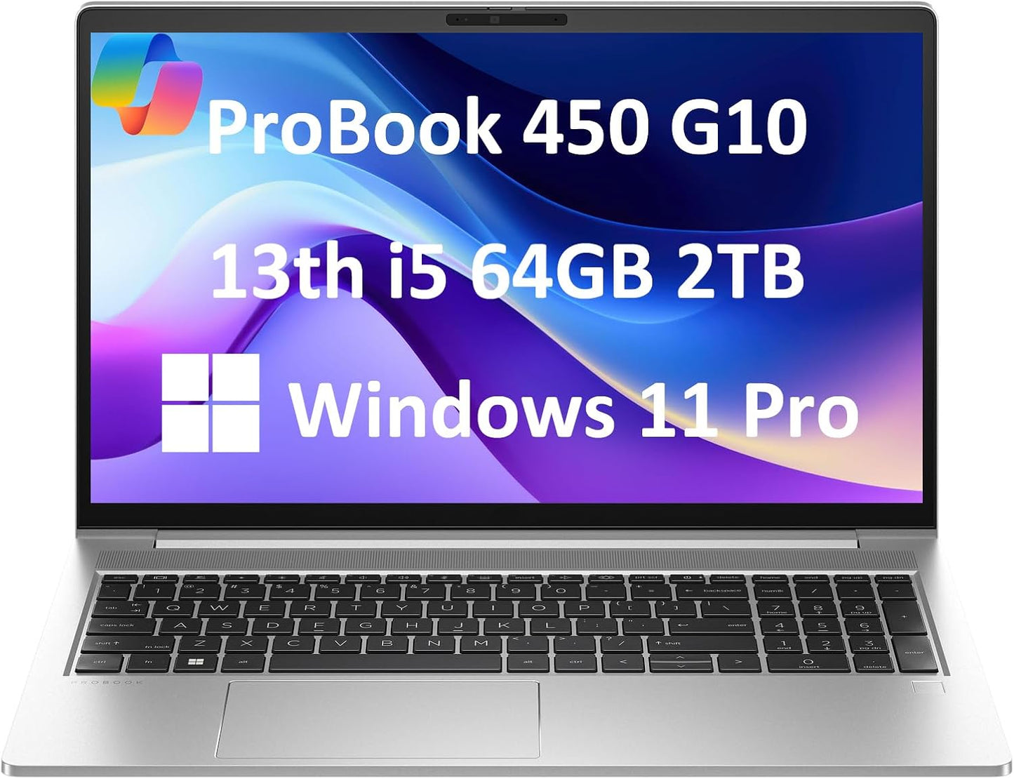 HP ProBook 450 G10 Business Laptop with 15.6in FHD Display