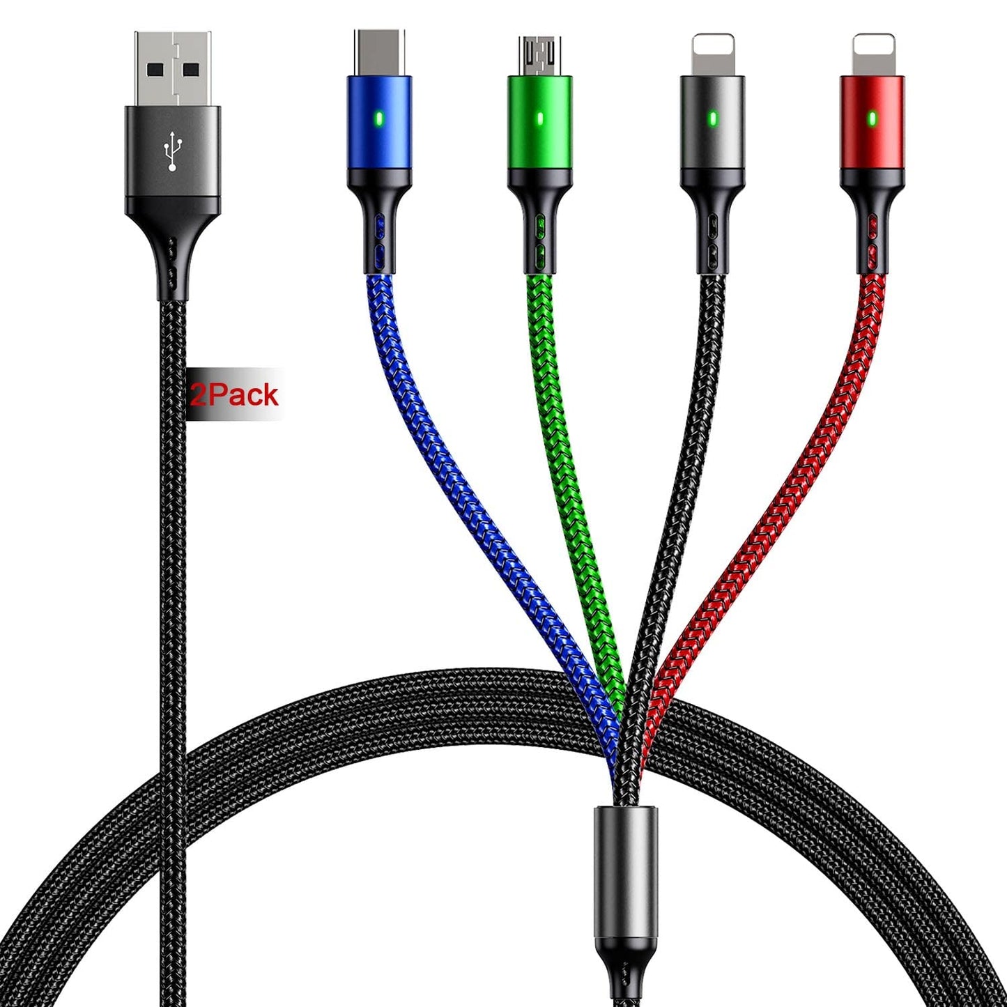 Fast Charge 4-in-1 6FT Universal Cable Set