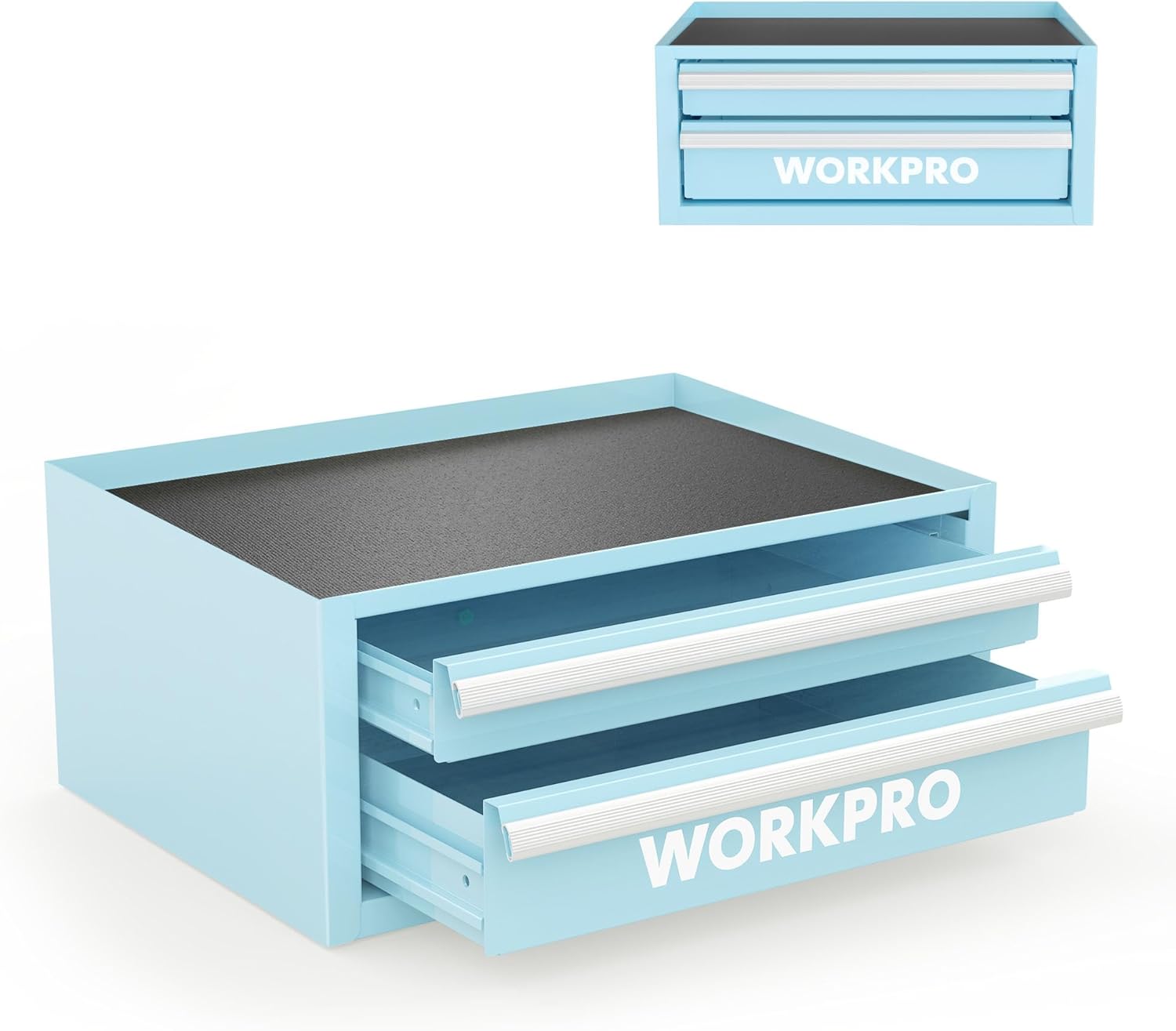 WORKPRO Mini Tool Box with Drawers for Organized Storage
