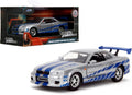Jada Toys Fast & Furious Brian's Nissan Skyline GT-R R34 Die-cast Car