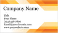 Custom Printed Business Cards - Thick Sturdy Stock 3.5x2 (Orange Tech