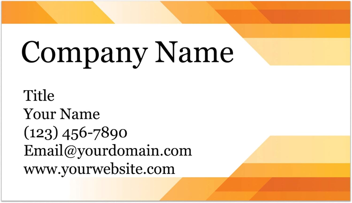 Custom Printed Business Cards on Thick Sturdy Stock for Professionals