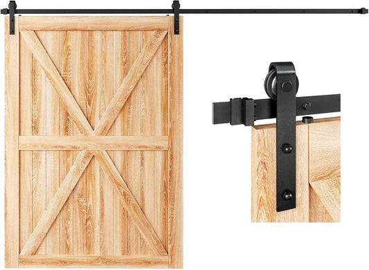 10 FT Barn Door Hardware Track Kit for Easy Installation and Use