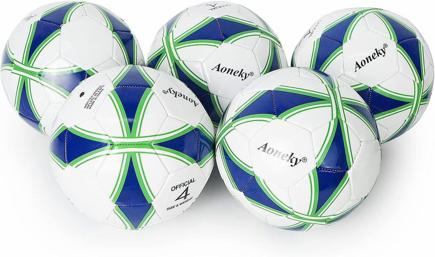 Aoneky Soccer Ball with Pump for Eco-Friendly Recreational Play