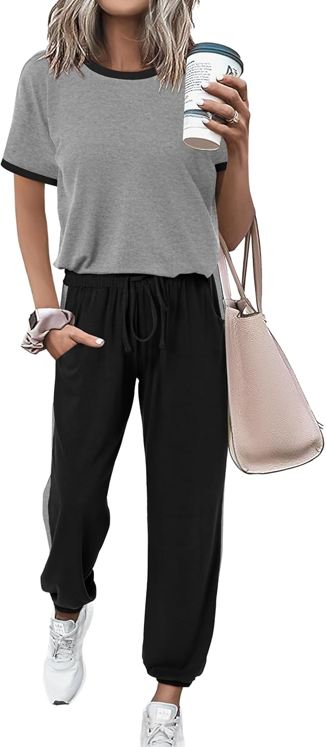 MASCOMODA Womens 2 Piece Outfits for Summer Travel and Lounge