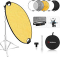 32in 5-in-1 Photography Reflector with Tilt Stand - Portable Lighting
