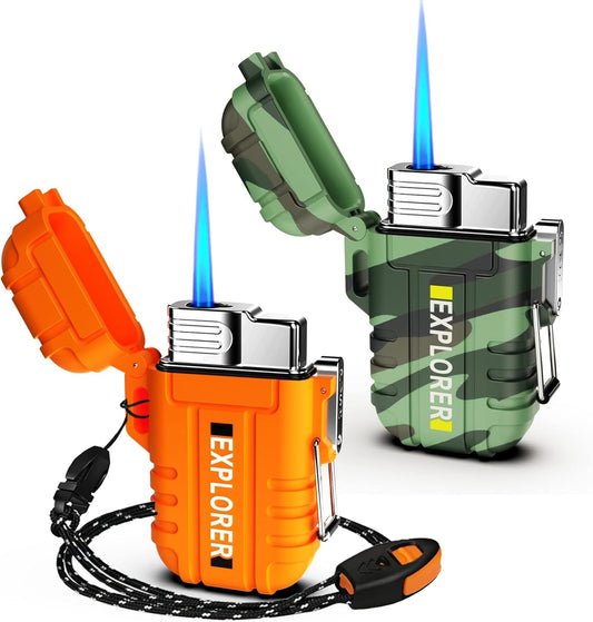 Windproof Jet Flame Lighter Duo