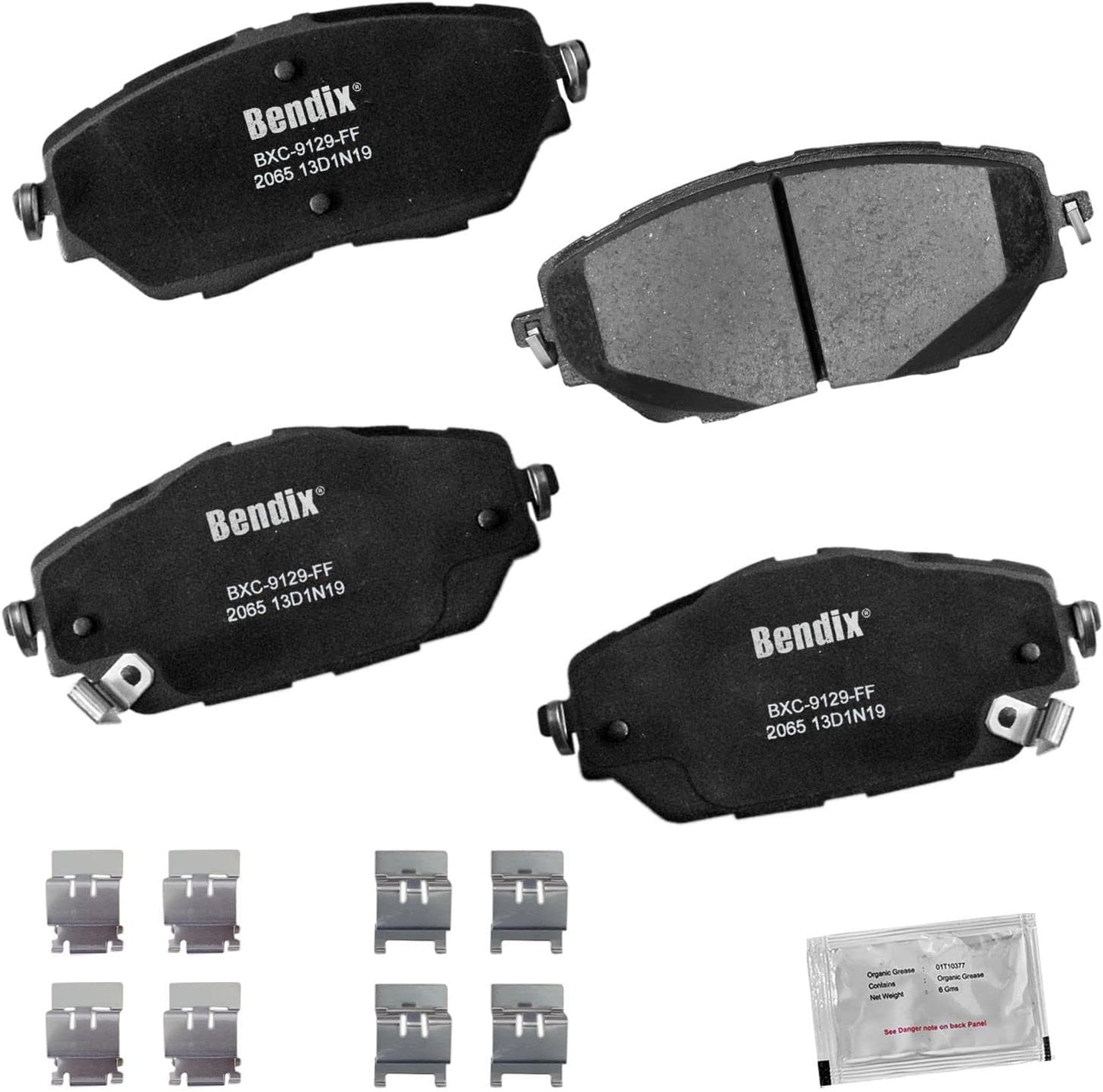 Bendix Priority1 CFC2065 Ceramic Front Brake Pads for Toyota C-HR