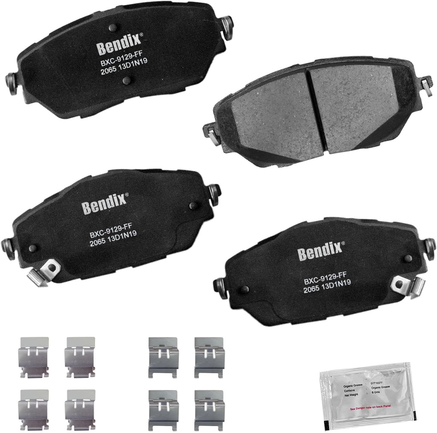 Bendix Priority1 CFC2065 Ceramic Front Brake Pads for Toyota C-HR
