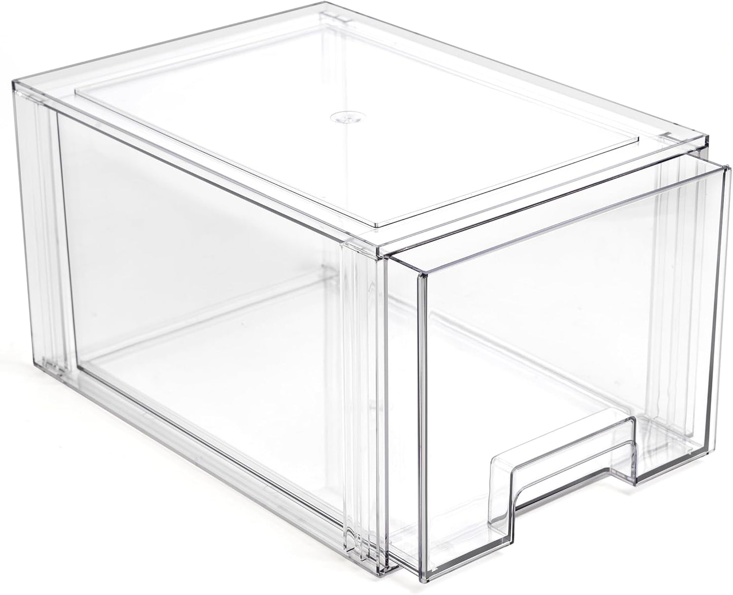 Stackable Storage Drawers for Home Organization - Tall Large Clear