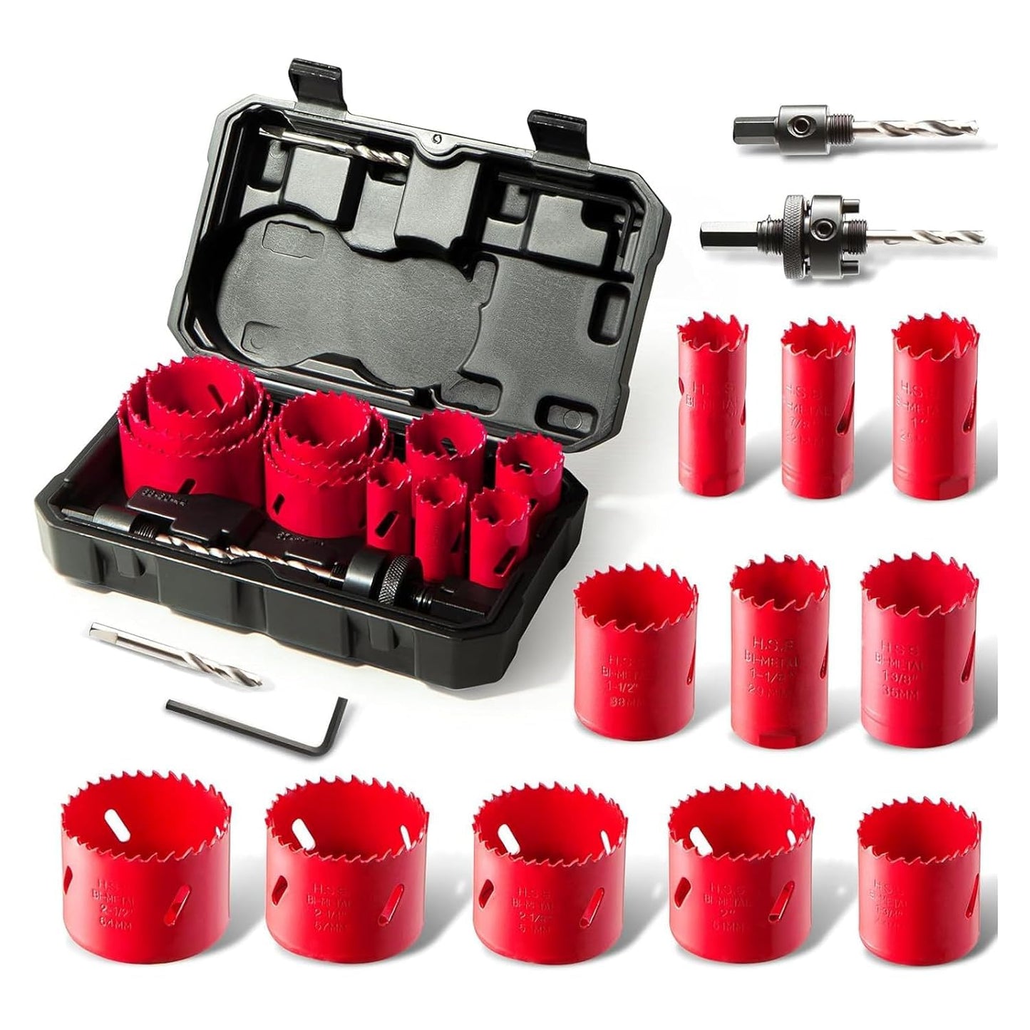 Bi-Metal Hole Saw Kit for Precision Cutting and Durability