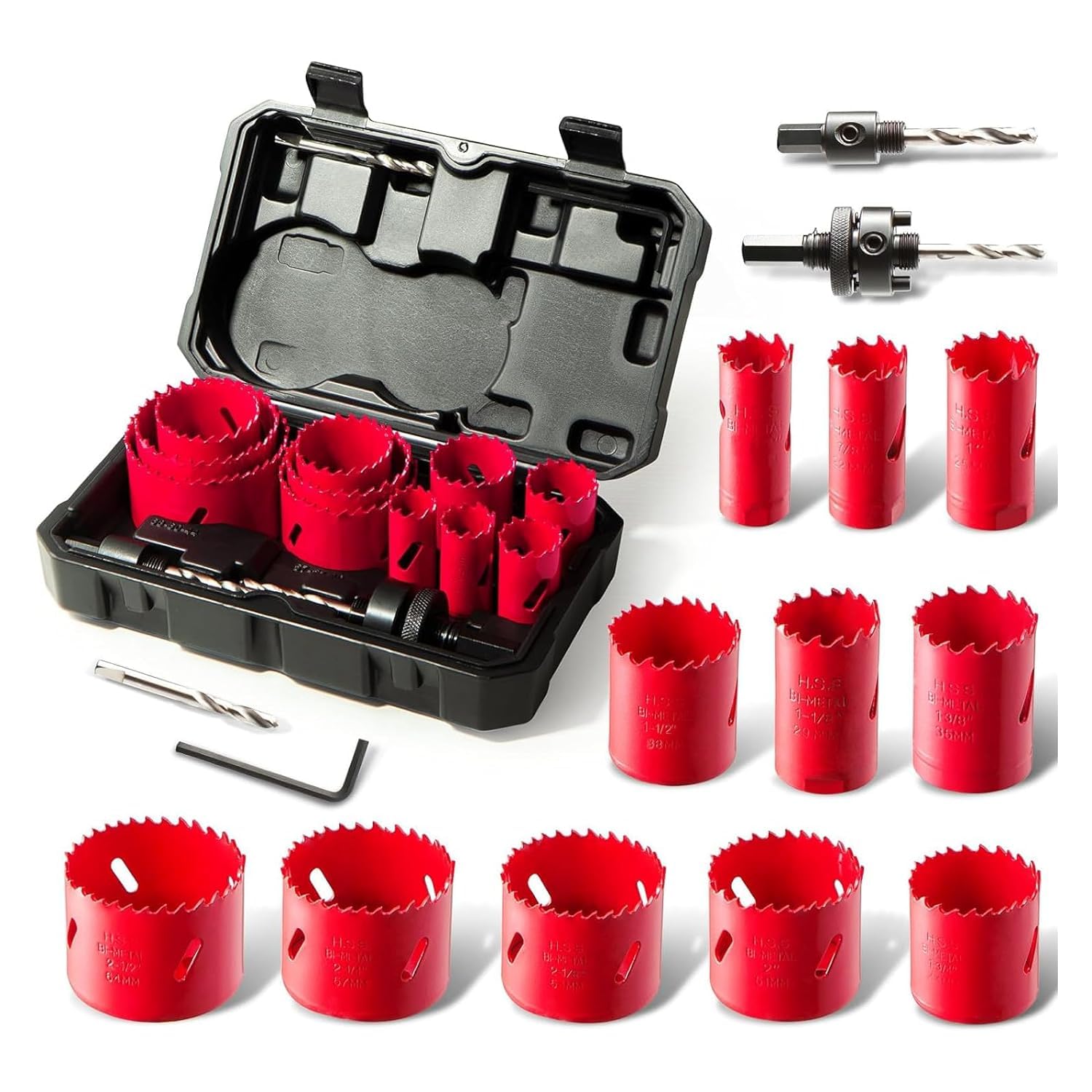 Bi-Metal Hole Saw Kit for Precision Cutting and Durability