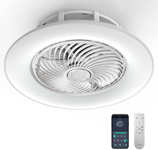 22 Bladeless Ceiling Fan w/ Light & Remote - PrimeMall