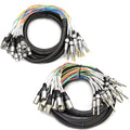 Seismic Audio 16 Channel 15 ft TRS to XLR Snake Bundle - Studio Ready